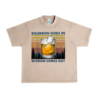 French Oak bourbon goes in wisdom comes out vintage t shirt Urban Heavy Tee - linhVisuals