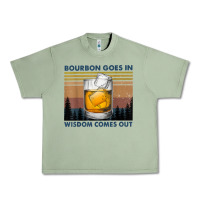 Oil Green bourbon goes in wisdom comes out vintage t shirt Urban Heavy Tee - linhVisuals