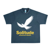 Midnight Navy Solitude Mountain Resort Urban Heavy Tee - linhVisuals