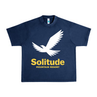 Navy Solitude Mountain Resort Urban Heavy Tee - linhVisuals