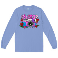Colony Blue Oh Snap Long Sleeve Tee - CowhideDigitalArt