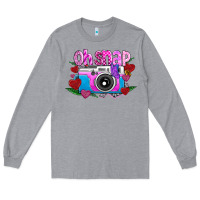 Heather Grey Oh Snap Long Sleeve Tee - CowhideDigitalArt