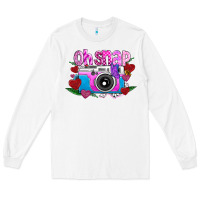 White Oh Snap Long Sleeve Tee - CowhideDigitalArt
