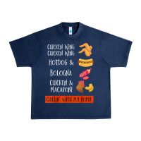 Navy chicken wing chicken wing hotdog and bologna shirt t shirt Urban Heavy Tee - linhVisuals