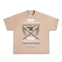 Burro iron sharpens iron quote proverbs 2717 christian cool gift t shirt Urban Heavy Tee - linhVisuals