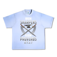 Grape Ice iron sharpens iron quote proverbs 2717 christian cool gift t shirt Urban Heavy Tee - linhVisuals