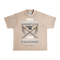 French Oak iron sharpens iron quote proverbs 2717 christian cool gift t shirt Urban Heavy Tee - linhVisuals