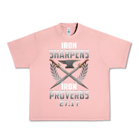 Salmon iron sharpens iron quote proverbs 2717 christian cool gift t shirt Urban Heavy Tee - linhVisuals