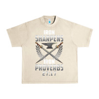 Sandshell iron sharpens iron quote proverbs 2717 christian cool gift t shirt Urban Heavy Tee - linhVisuals