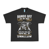 Pigment Black mens hands off of my rod bass fishing fisherman t shirt Urban Heavy Tee - linhVisuals
