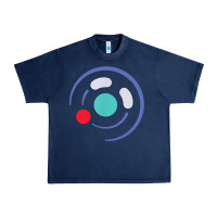 Navy minimalist game cube controller throwback retro gamer t shirt Urban Heavy Tee - linhVisuals