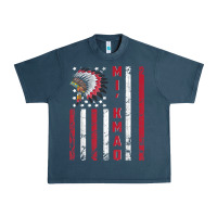 Midnight Navy mi’kmaq tribe native american flag mi’kmaq heritage related t shir Urban Heavy Tee - linhVisuals