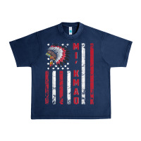 Navy mi’kmaq tribe native american flag mi’kmaq heritage related t shir Urban Heavy Tee - linhVisuals