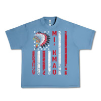 Pebble Blue mi’kmaq tribe native american flag mi’kmaq heritage related t shir Urban Heavy Tee - linhVisuals