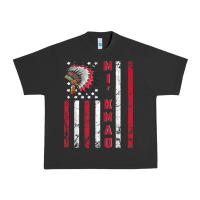 Pigment Black mi’kmaq tribe native american flag mi’kmaq heritage related t shir Urban Heavy Tee - linhVisuals