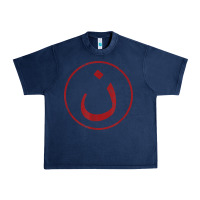 Navy nazarene n christian in arabic symbol t shirt Urban Heavy Tee - linhVisuals