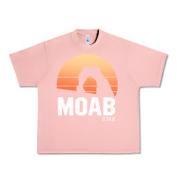 Salmon moab utah arches national park vintage retro outdoor hiking pullover h Urban Heavy Tee - linhVisuals