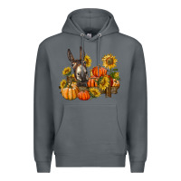 Rock donkey sunflower and pumpkin farm Premium Hoodie - BarkalooDesign