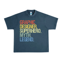 Midnight Navy funny graphic designer t shirt Urban Heavy Tee - linhVisuals