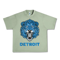 Oil Green funny vintage lion face head detroit gifts tank top Urban Heavy Tee - linhVisuals