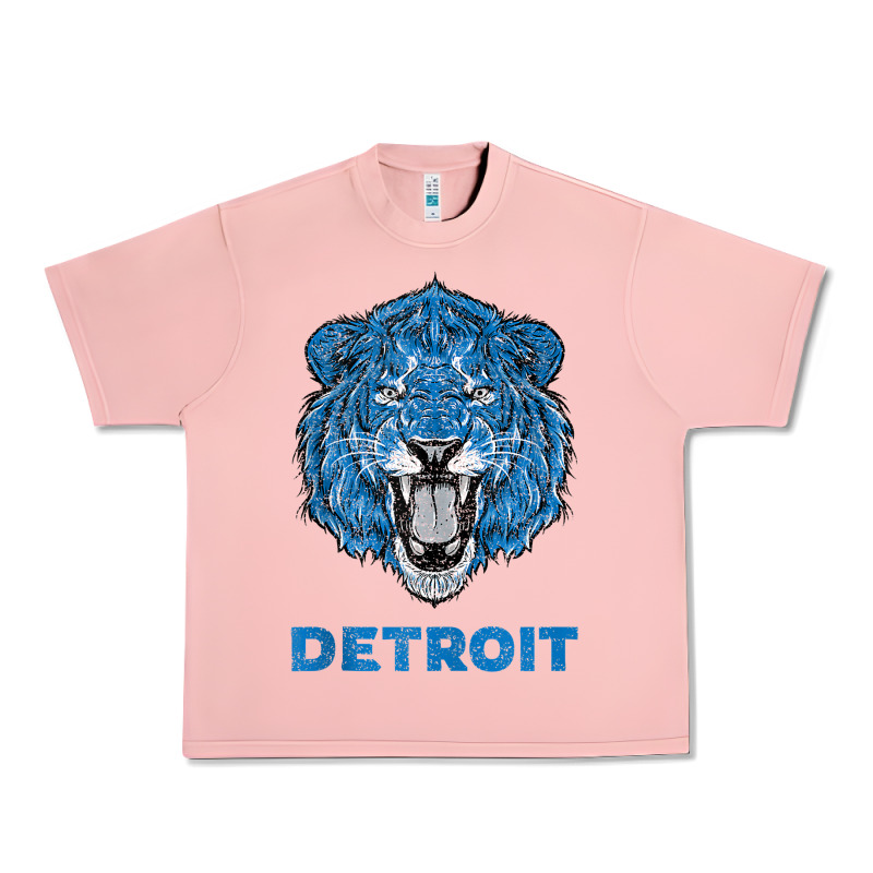 Funny Vintage Lion Face Head Detroit Gifts Tank Top Urban Heavy Tee by linhVisuals | Teevron