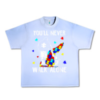 Grape Ice autism dad you will never walk alone support autism son t shirt Urban Heavy Tee - linhVisuals