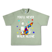 Oil Green autism dad you will never walk alone support autism son t shirt Urban Heavy Tee - linhVisuals