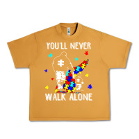 Peanut Butter autism dad you will never walk alone support autism son t shirt Urban Heavy Tee - linhVisuals