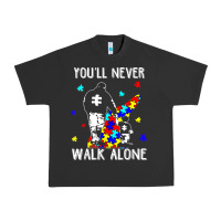 Pigment Black autism dad you will never walk alone support autism son t shirt Urban Heavy Tee - linhVisuals