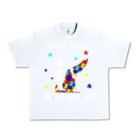 White autism dad you will never walk alone support autism son t shirt Urban Heavy Tee - linhVisuals