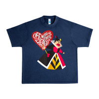 Navy alice in wonderland queen of hearts off with their heads tank top Urban Heavy Tee - linhVisuals