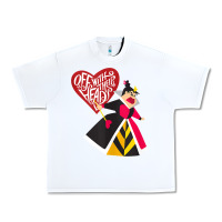 White alice in wonderland queen of hearts off with their heads tank top Urban Heavy Tee - linhVisuals
