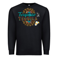 Black turquoise gemstone and taquila Premium Sweatshirt - RanaPortraitStore