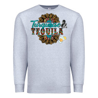 Heather Grey turquoise gemstone and taquila Premium Sweatshirt - RanaPortraitStore
