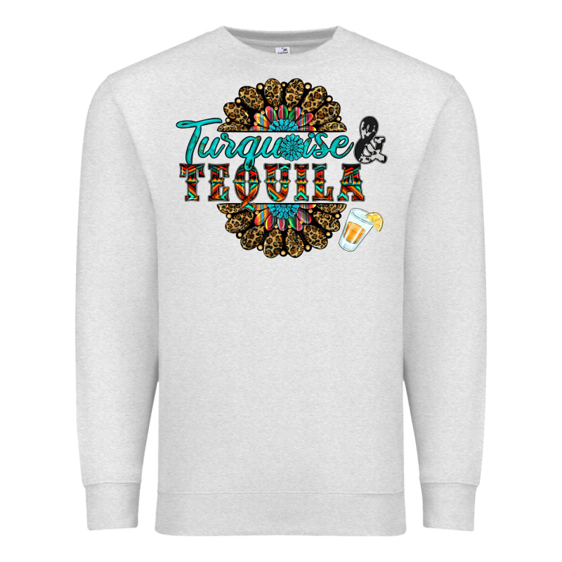 Turquoise Gemstone And Taquila Premium Sweatshirt by RanaPortraitStore | Teevron