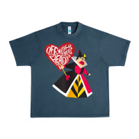 Midnight Navy alice in wonderland queen of hearts off with their heads tank top Urban Heavy Tee - linhVisuals