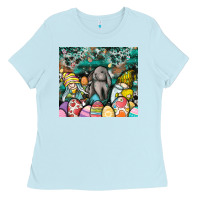 Baby Blue easter Ladies Tee - CowhideDigitalArt