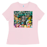 Bubblegum Pink easter Ladies Tee - CowhideDigitalArt