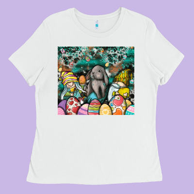 Easter Ladies Tee Designed By Cowhidedigitalart
