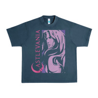 Midnight Navy castlevania alucard dark portrait t shirt Urban Heavy Tee - linhVisuals