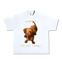 White can i pet dat dawg funny dog dachshund lover doxie gift t shirt Urban Heavy Tee - linhVisuals