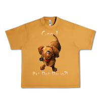 Peanut Butter can i pet dat dawg funny dog dachshund lover doxie gift t shirt Urban Heavy Tee - linhVisuals