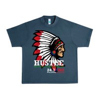 Midnight Navy hustle 247 gang clothing native american men gift t shirt t shirt Urban Heavy Tee - linhVisuals