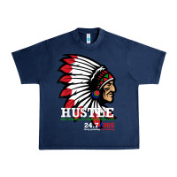 Navy hustle 247 gang clothing native american men gift t shirt t shirt Urban Heavy Tee - linhVisuals