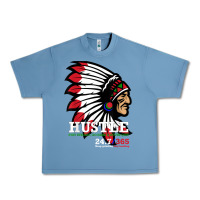 Pebble Blue hustle 247 gang clothing native american men gift t shirt t shirt Urban Heavy Tee - linhVisuals