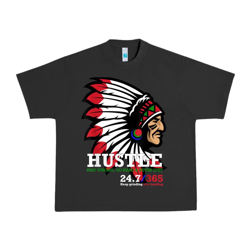 Hustle 247 Gang Clothing Native American Men Gift T Shirt T Shirt Urban Heavy Tee by linhVisuals | Teevron