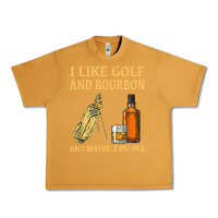 Peanut Butter i like golf and bourbon and maybe 3 people t shirt Urban Heavy Tee - linhVisuals