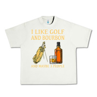 Pistachio i like golf and bourbon and maybe 3 people t shirt Urban Heavy Tee - linhVisuals