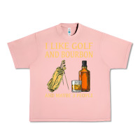Salmon i like golf and bourbon and maybe 3 people t shirt Urban Heavy Tee - linhVisuals
