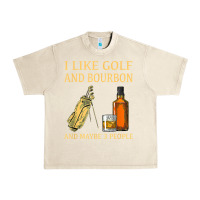 Sandshell i like golf and bourbon and maybe 3 people t shirt Urban Heavy Tee - linhVisuals